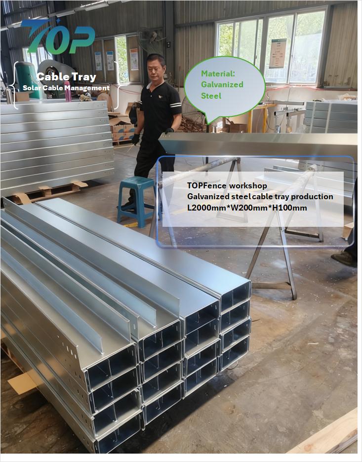 Galvanized Solar Cable Tray ການຜະລິດແລະການຂົນສົ່ງ