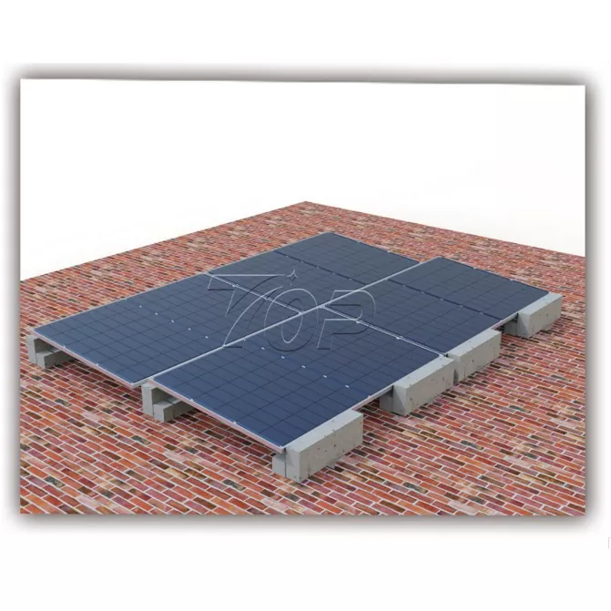 Ballast Flat Roof ລະບົບຕິດຕັ້ງແສງອາທິດ