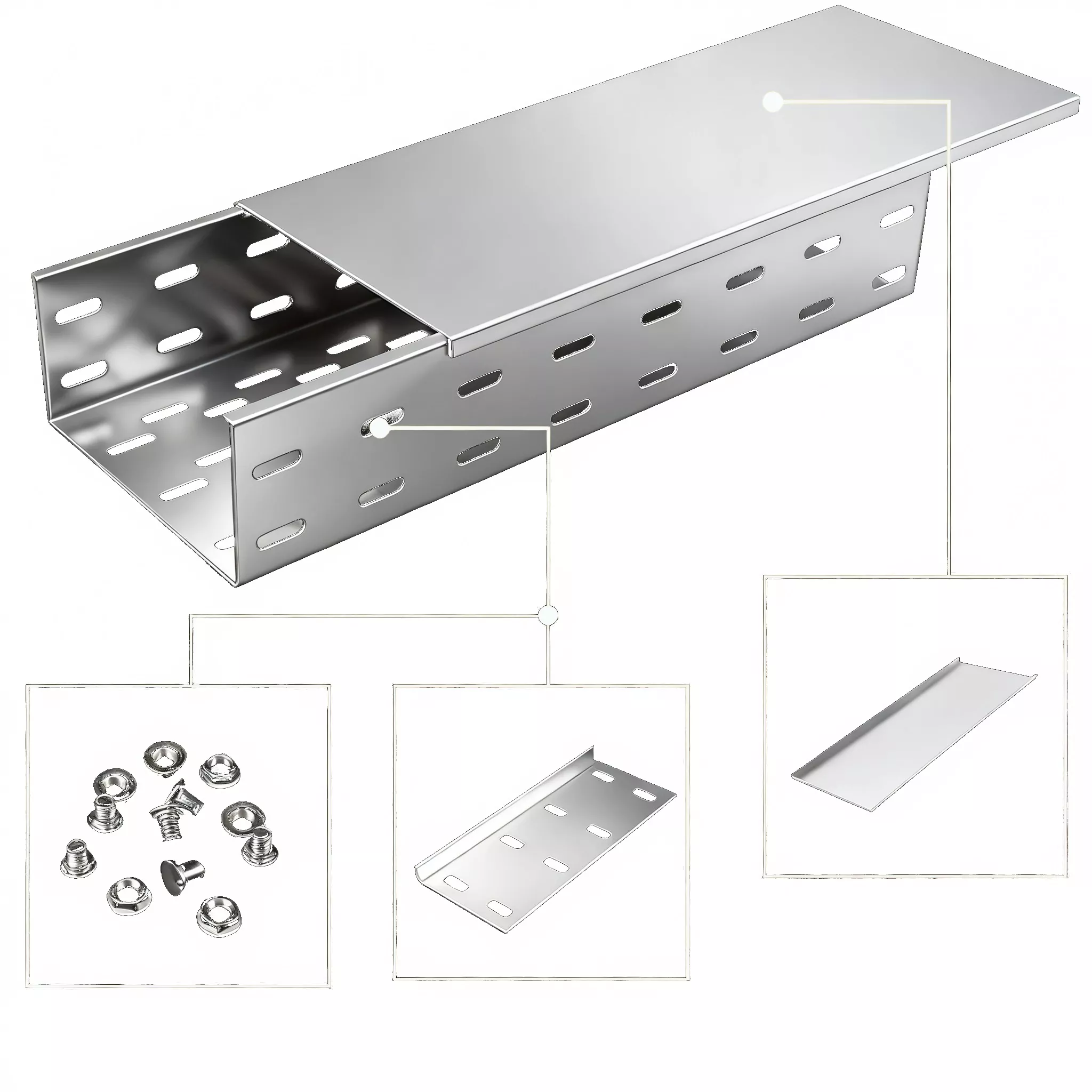 Cable Management Tray Steel Cable Tray
